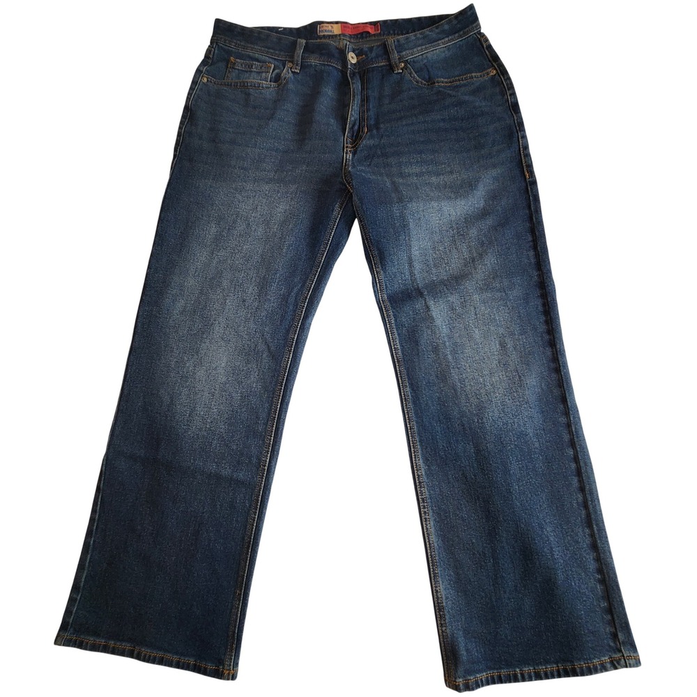ROCK & ROLL Double Barrel Relaxed Straight Jeans‎ Mens 38x30 Denim Western
